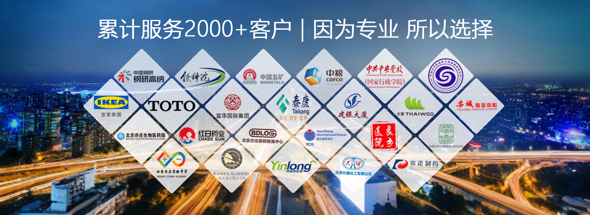 森一通用累計服務2000+客戶